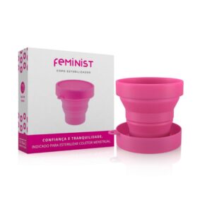 Copo Esterilizador em Silicone para Coletor Menstrual Feminist