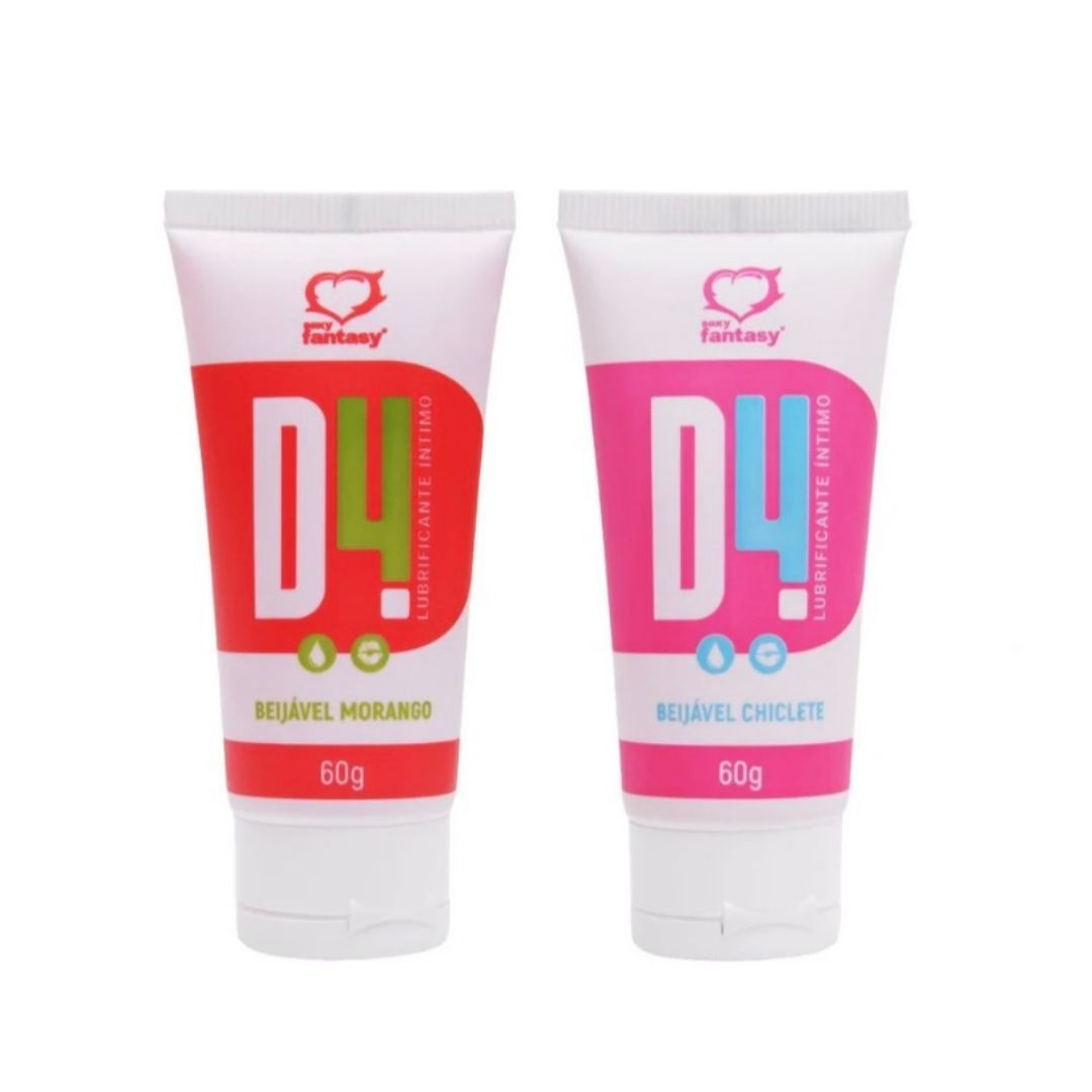 D4 Lubrificante Íntimo Beijável 60G Sexy Fantasy - Imagem 2